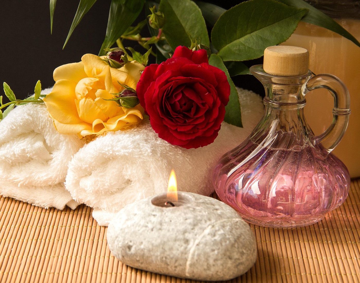 Ambiance douce et fleurie d'un institut de beauté
